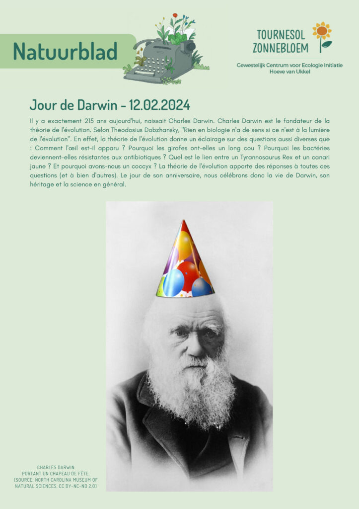 Natuurblad - Jour de Darwin