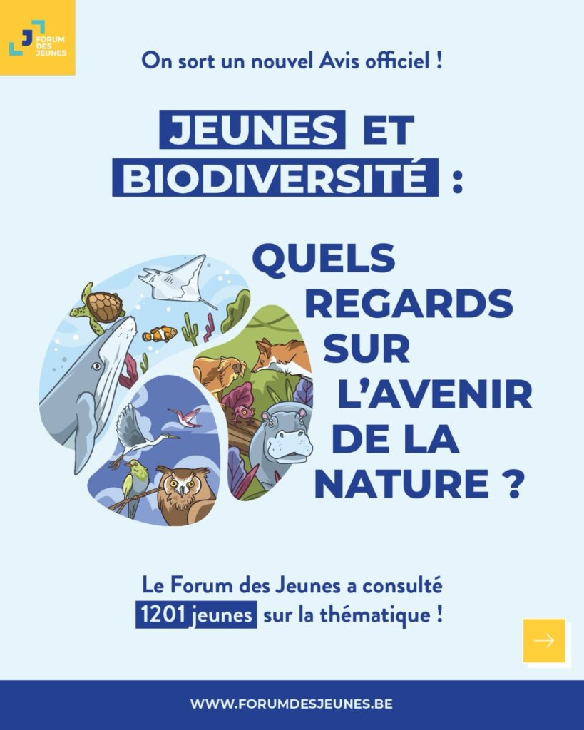 infographie forum des jeunes sur la biodiversité
